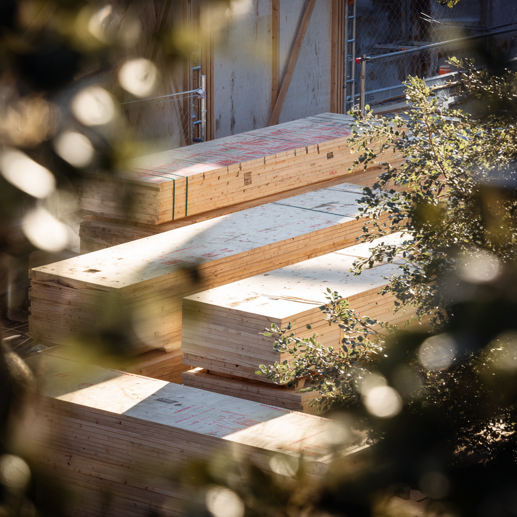 Sustainably sourced timber detail